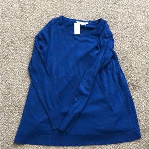 Loft Blue Sweater NWT